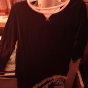 Light black top with pink bow